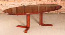 Load image into Gallery viewer, Danish Mid Century extending rosewood dining table with pedestal base by Skovby, circa 1960s