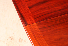 Load image into Gallery viewer, Danish Mid Century extending rosewood dining table with pedestal base by Skovby, circa 1960s
