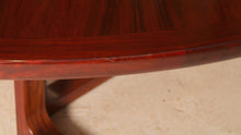Load image into Gallery viewer, Danish Mid Century extending rosewood dining table with pedestal base by Skovby, circa 1960s