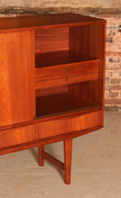 Load image into Gallery viewer, Danish Mid Century teak highboard by E.W. Bach, circa 1960s