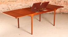 Load image into Gallery viewer, Mid Century extending teak dining table by McIntosh, circa 1960s