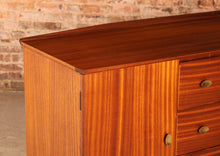 Load image into Gallery viewer, Mid Century Mahogany sideboard with brass handles by McIntosh, Scotland, circa 1960s