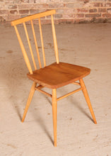 Load image into Gallery viewer, A set of 4 Ercol model 391 elm and beech chairs circa 1960s
