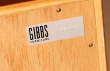 Load image into Gallery viewer, Mid Century glazed mahogany bookcase by Herbert E Gibbs, circa 1970s