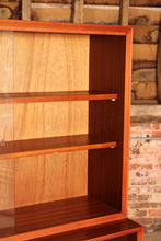 Load image into Gallery viewer, Mid Century glazed mahogany bookcase by Herbert E Gibbs, circa 1970s