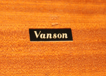 Load image into Gallery viewer, Mid Century walnut extending dining table and 4 chairs by Vanson, circa 1950s