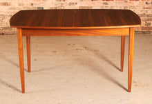 Load image into Gallery viewer, Mid Century walnut extending dining table and 4 chairs by Vanson, circa 1950s