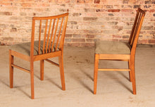 Load image into Gallery viewer, Mid Century walnut extending dining table and 4 chairs by Vanson, circa 1950s