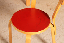 Load image into Gallery viewer, Mid Century Alvar Aalto children's table and chair model 68 by Artek, Finland, circa 1960s.