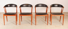 Load image into Gallery viewer, Set of 4 Danish Mid Century model BA113 teak dining chairs/armchairs designed by Johannes Andersen for BRDR Andersen, circa 1960s