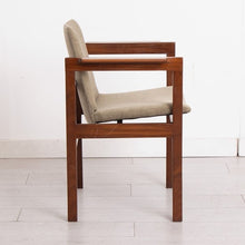 Load image into Gallery viewer, Set of 6 Reupholstered Midcentury Afromosia Dining Chairs c1960s