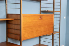 Load image into Gallery viewer, Midcentury 4 Bay Ladderax Shelving System by Robert Heal c.1960s