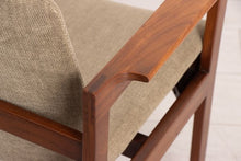 Load image into Gallery viewer, Set of 6 Reupholstered Midcentury Afromosia Dining Chairs c1960s