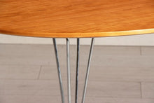Load image into Gallery viewer, Danish Midcentury Super Ellipse Dining Table with Cherry Wood top by Piet Hein, Bruno Mathsson & Arne Jacobsen