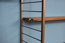 Load image into Gallery viewer, Midcentury 4 Bay Ladderax Shelving System by Robert Heal c.1960s