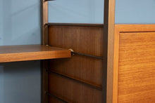 Load image into Gallery viewer, Midcentury 4 Bay Ladderax Shelving System by Robert Heal c.1960s