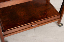 Load image into Gallery viewer, Art Deco Metamorphic Serving Trolley in Burr Walnut c.1930s