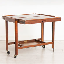 Load image into Gallery viewer, Art Deco Metamorphic Serving Trolley in Burr Walnut c.1930s