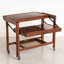 Load image into Gallery viewer, Art Deco Metamorphic Serving Trolley in Burr Walnut c.1930s
