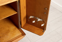 Load image into Gallery viewer, Art Deco Oak Sideboard with Chrome Handles c.1930