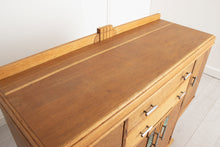 Load image into Gallery viewer, Art Deco Oak Sideboard with Chrome Handles c.1930