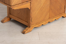 Load image into Gallery viewer, Art Deco Oak Sideboard with Chrome Handles c.1930