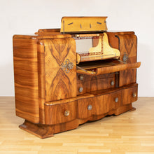 Load image into Gallery viewer, Art Deco Walnut Drinks Cabinet by Heron c.1950
