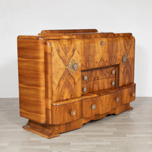 Load image into Gallery viewer, Art Deco Walnut Drinks Cabinet by Heron c.1950