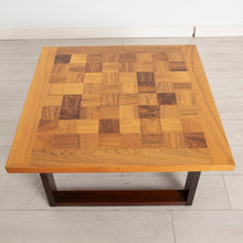 Load image into Gallery viewer, Danish Midcentury Chequered Rosewood Square Coffee Table by Poul Cadovius for Cado