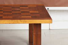 Load image into Gallery viewer, Danish Midcentury Chequered Rosewood Square Coffee Table by Poul Cadovius for France & Sons c.1965