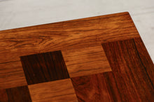 Load image into Gallery viewer, Danish Midcentury Chequered Rosewood Square Coffee Table by Poul Cadovius for France & Sons c.1965