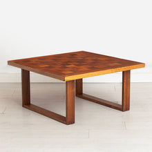 Load image into Gallery viewer, Danish Midcentury Chequered Rosewood Square Coffee Table by Poul Cadovius for France & Sons c.1965