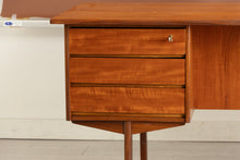 Load image into Gallery viewer, Danish Midcentury Executive Teak Desk by VI-MA Møbler c.1960s