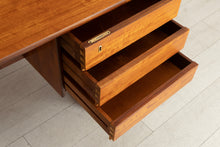 Load image into Gallery viewer, Danish Midcentury Executive Teak Desk by VI-MA Møbler c.1960s