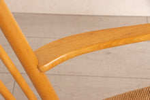 Load image into Gallery viewer, Danish Midcentury Model J16 Rocking Chair in Beech with Paper Cord Seat by Hans J. Wegner for FDB Mobler c.1965