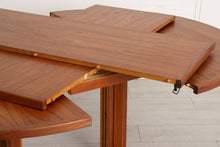Load image into Gallery viewer, Danish Midcentury Round Teak Extending Dining Table by Gudme Mobelfabrik