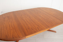 Load image into Gallery viewer, Danish Midcentury Round Teak Extending Dining Table by Gudme Mobelfabrik