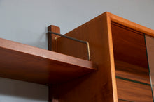 Load image into Gallery viewer, Danish Midcentury Royal System 3-Bay Teak Wall Unit by Poul Cadovius