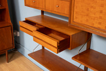 Load image into Gallery viewer, Danish Midcentury Royal System 3-Bay Teak Wall Unit by Poul Cadovius