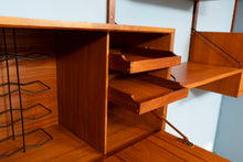 Load image into Gallery viewer, Danish Midcentury 'Royal System' 3-Bay Wall System by Poul Cadovius c.1965