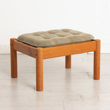 Load image into Gallery viewer, Danish Midcentury Teak Armchair & Footstool by Domino Mobler c.1965