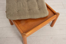 Load image into Gallery viewer, Danish Midcentury Teak Armchair & Footstool by Domino Mobler c.1965