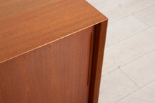Load image into Gallery viewer, Danish Midcentury Teak Cabinet with Sliding Doors c.1960s