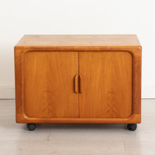 Load image into Gallery viewer, Danish Midcentury Teak Media Cabinet with Tambour Doors by Dyrlund c.1970