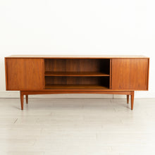 Load image into Gallery viewer, Danish Midcentury Teak Sideboard with Sliding Doors by Bernard Pedersen & Son c.1960s