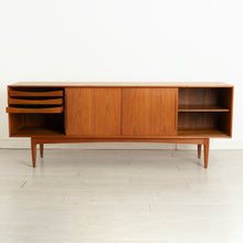Load image into Gallery viewer, Danish Midcentury Teak Sideboard with Sliding Doors by Bernard Pedersen & Son c.1960s