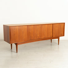 Load image into Gallery viewer, Danish Midcentury Teak Sideboard with Sliding Doors by Bernard Pedersen & Son c.1960s