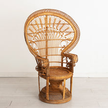 Load image into Gallery viewer, 'Emmanuelle' Peacock Rattan Chair