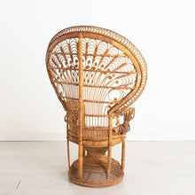 Load image into Gallery viewer, 'Emmanuelle' Peacock Rattan Chair
