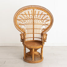 Load image into Gallery viewer, 'Emmanuelle' Peacock Rattan Chair